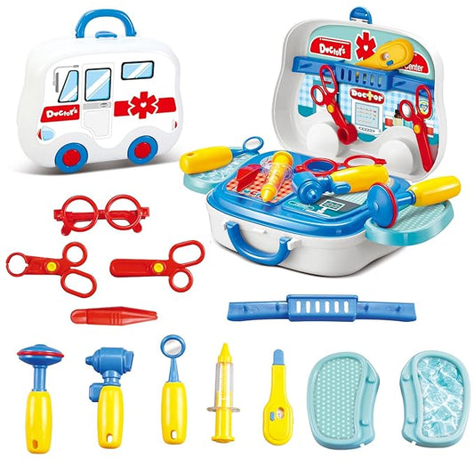 Doctor Kit Toy for Kids, Pretend Medical Kits for Age 3-6